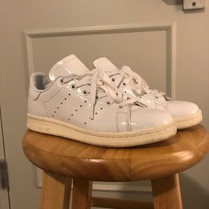 Adidas Stan Smith White Patent Leather Sneakers